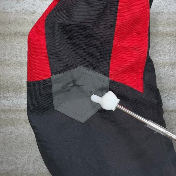 Vintage Joe Rocket Motorcycle Jacket Red Black Full Zip with Padding 90s - Picture 6 of 10